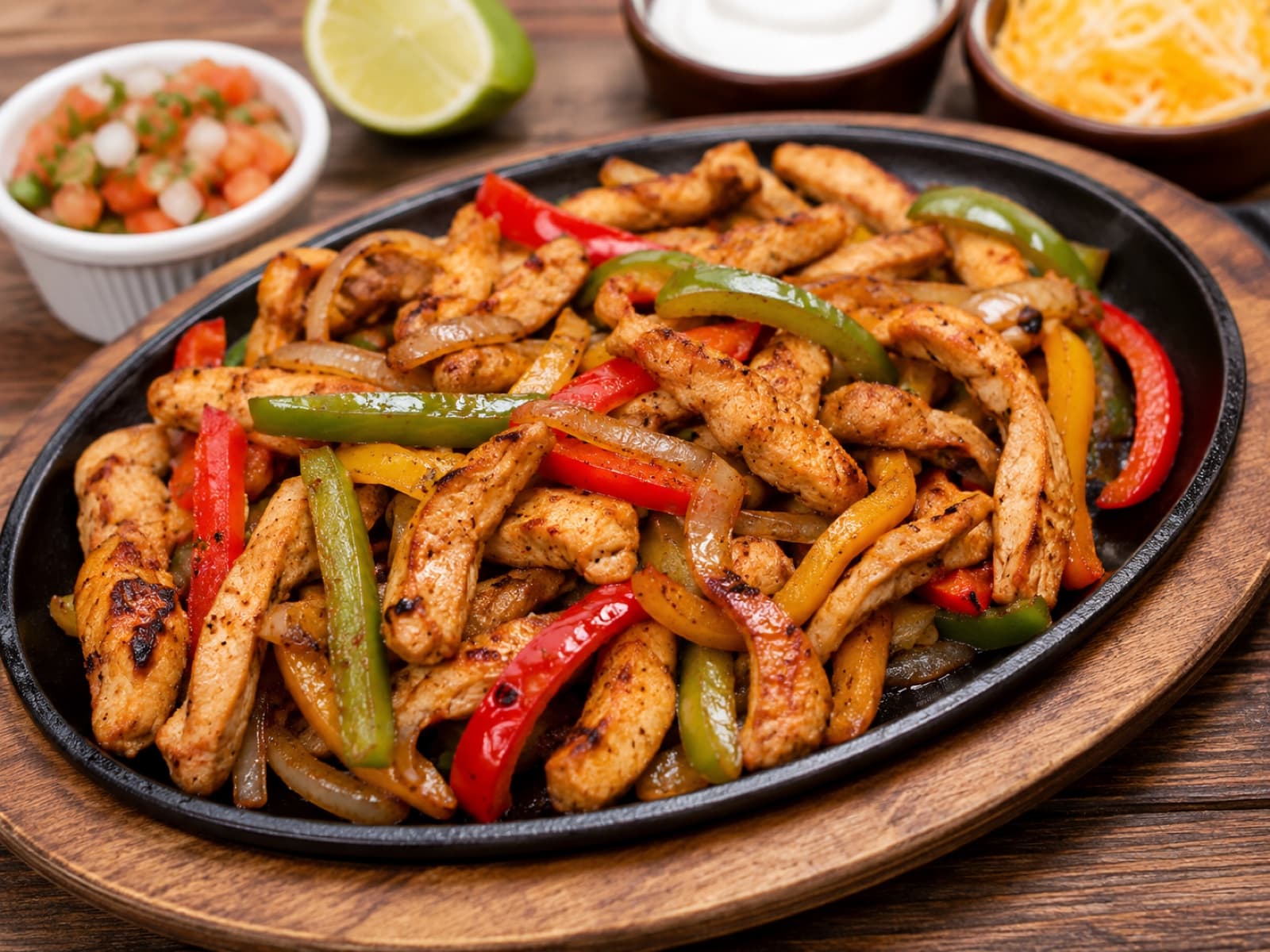 Fajitas de Pollo Salteadas